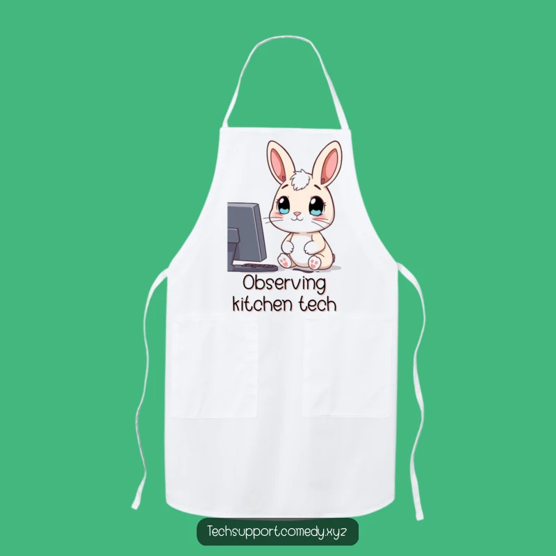 Funny Rabbit Computer Apron - Browse the Web Hilariously!