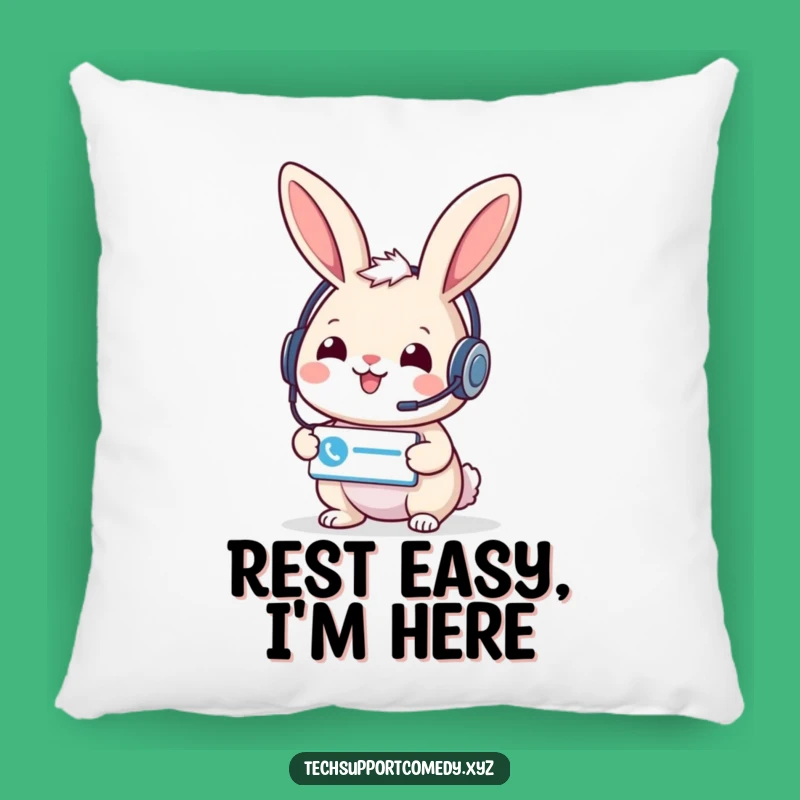 Funny Rabbit Support Pillow - Cozy Headset Helper Cushion Gift!