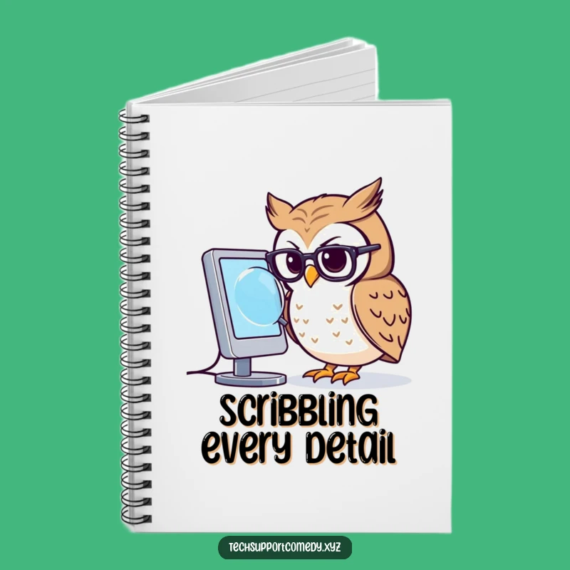 Funny Owl Glasses Notebook - Focused Study Journal for Smart Minds!